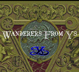 Ys III Title Screen